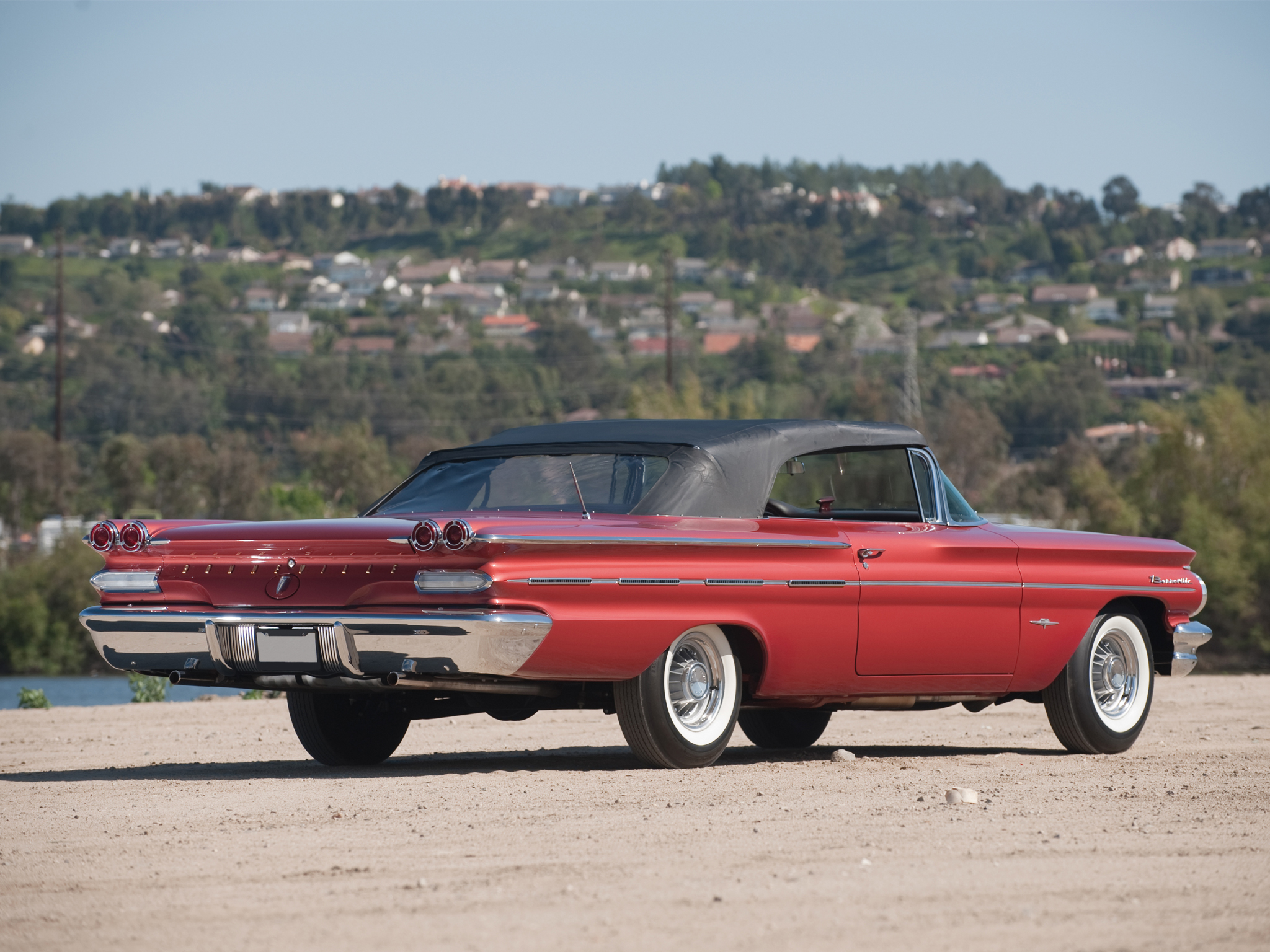 1960, Pontiac, Bonneville, Convertible,  2867 , Luxury, Classic Wallpaper