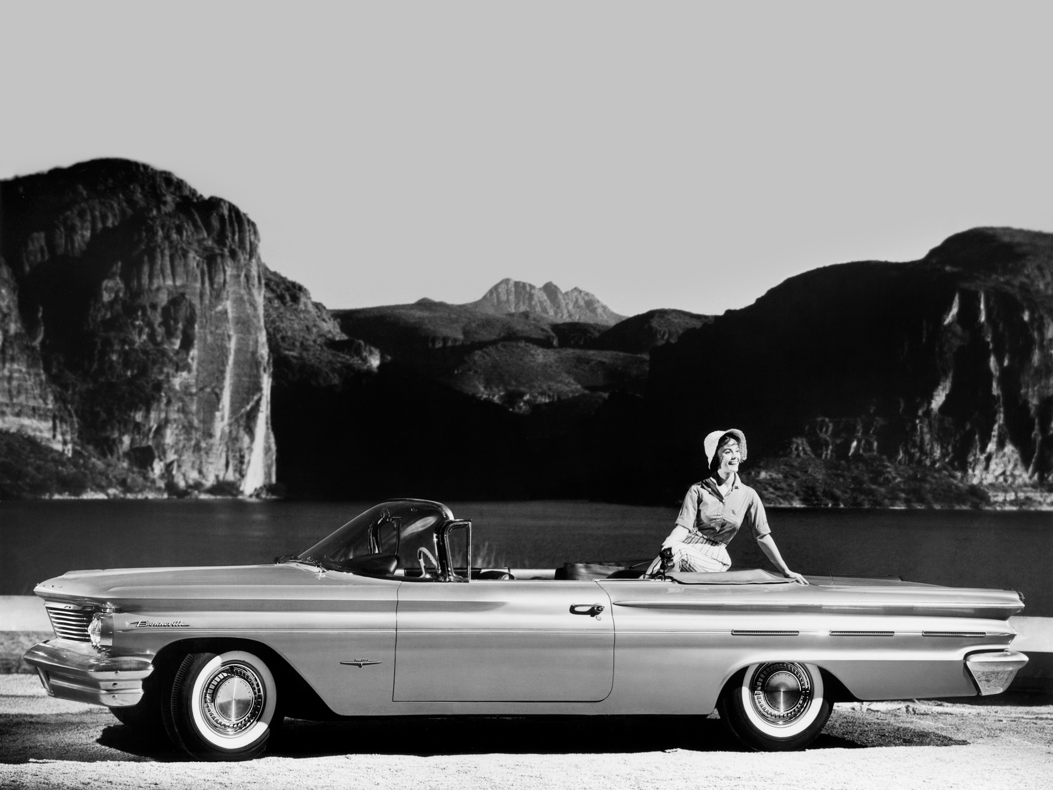 1960, Pontiac, Bonneville, Convertible,  2867 , Luxury, Classic Wallpaper