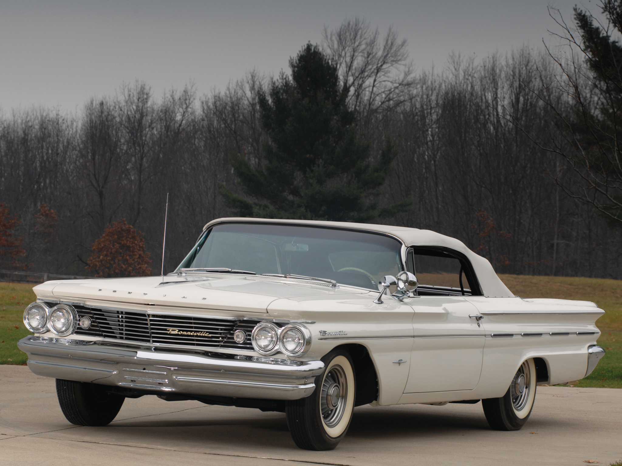 1960, Pontiac, Bonneville, Convertible,  2867 , Luxury, Classic Wallpaper
