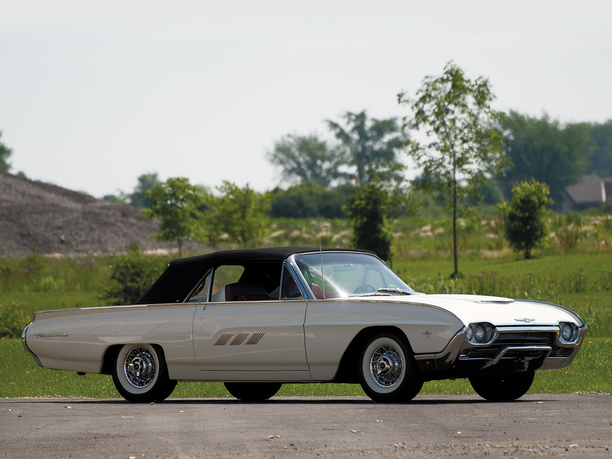 1963, Ford, Thunderbird, 390, 340hp, Convertible, Roadster,  76b , Luxury, Classic, Supercar Wallpaper