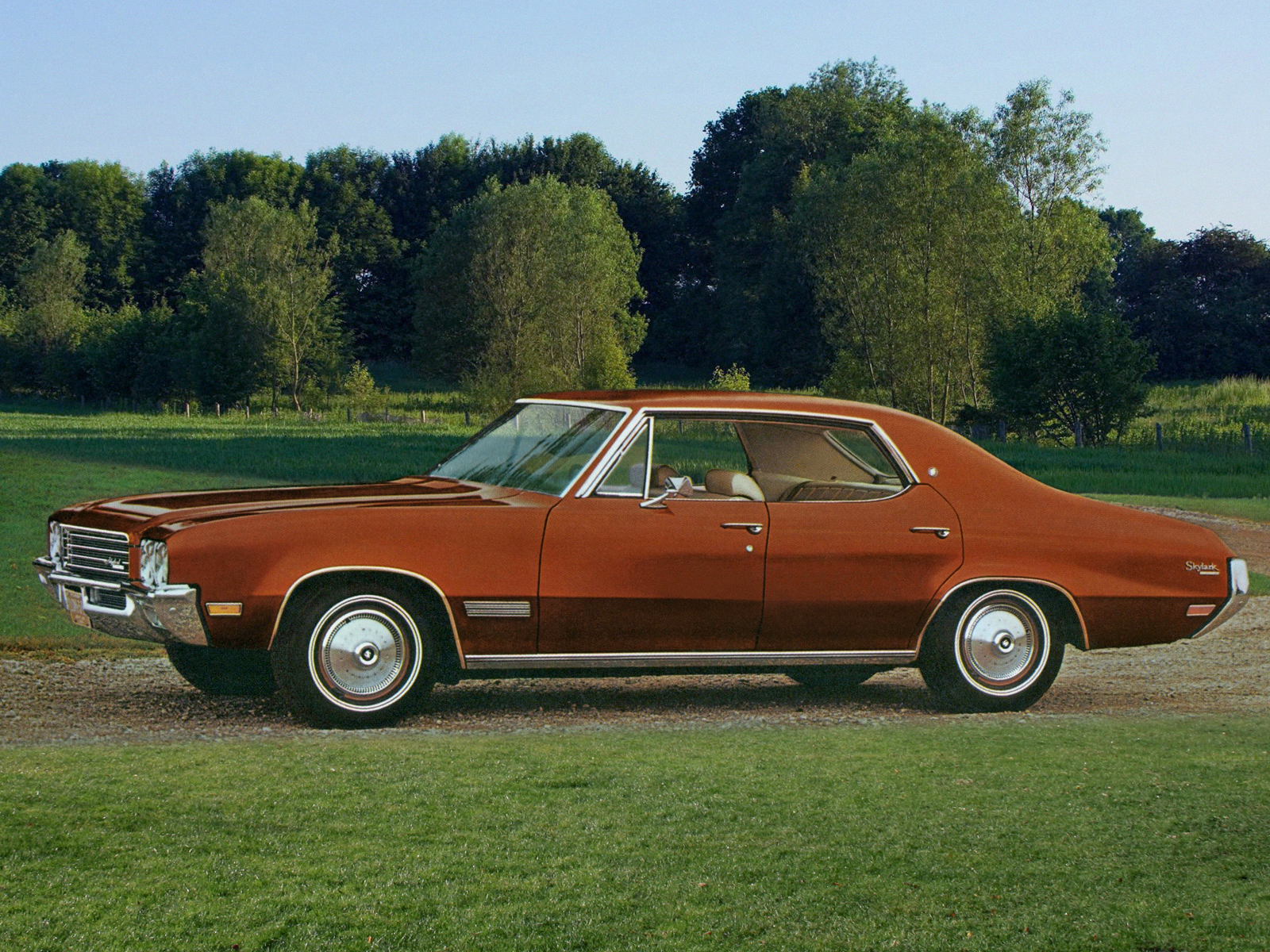 1971, Buick, Skylark, Custom, Hardtop, Sedan,  44439 , Classic Wallpaper
