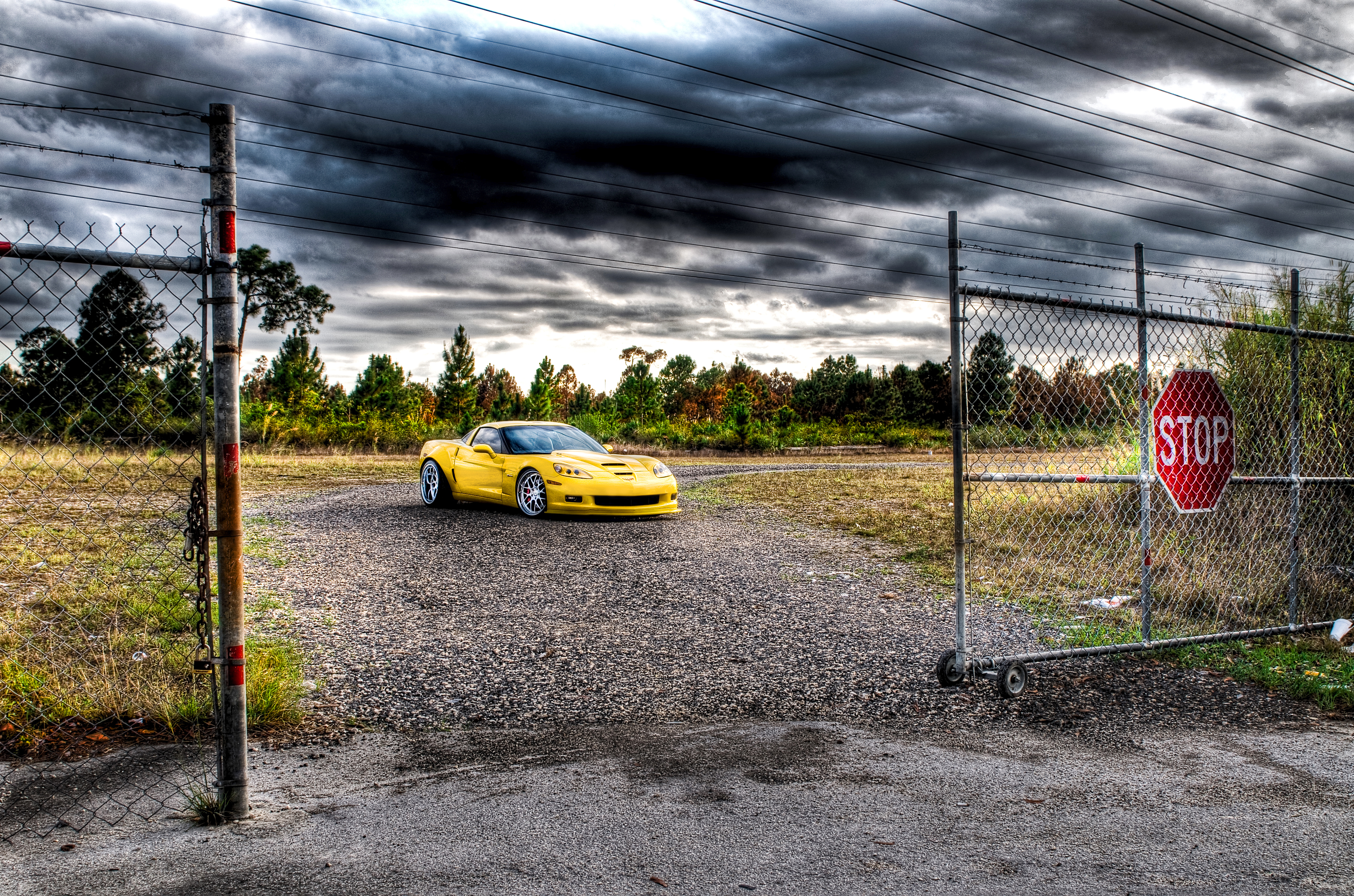 wide, Body, Corvette, Z06, On, 360, Forged, Mesh Wallpaper