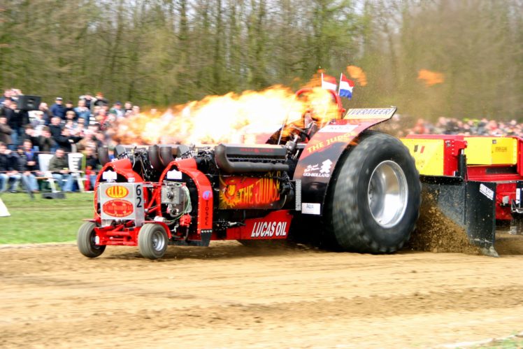 tractor pulling, Race, Racing, Hot, Rod, Rods, Tractor, Fire, F, Jpg HD Wallpaper Desktop Background