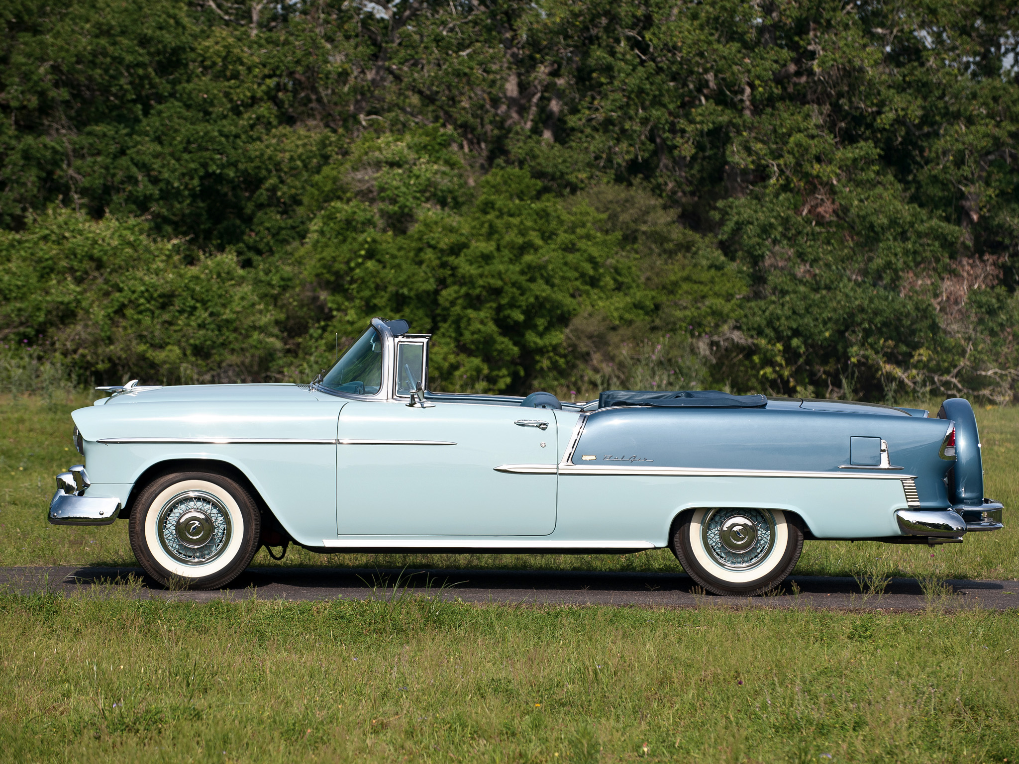 1955, Chevrolet, Bel, Air, Convertible, 2434 1067d , Retro Wallpapers