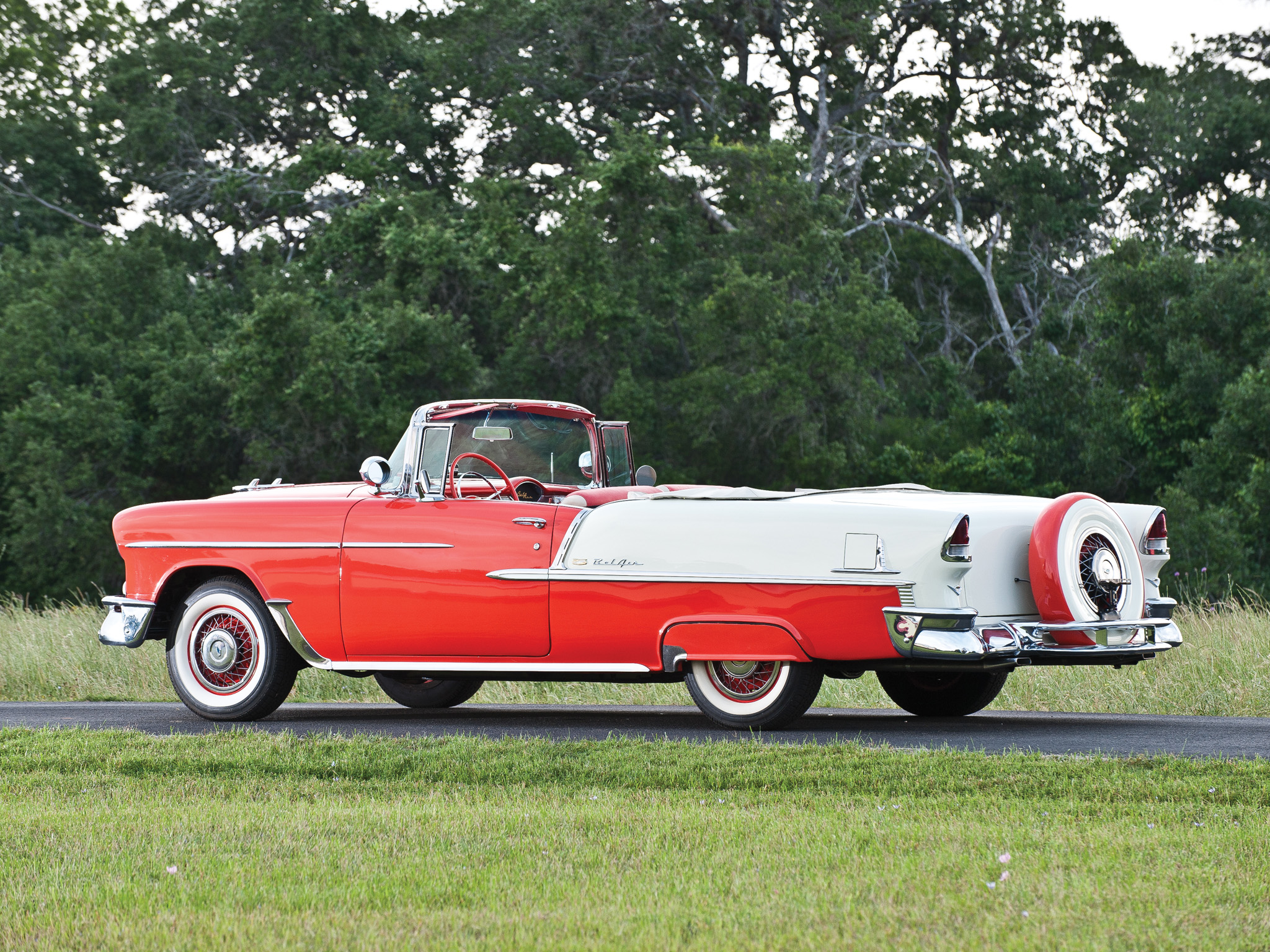 1955, Chevrolet, Bel, Air, Convertible,  2434 1067d , Retro, Ye Wallpaper
