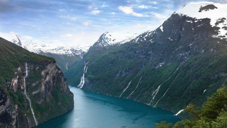 mountains, Landscapes, Nature, Norway, Rivers, Fjord HD Wallpaper Desktop Background