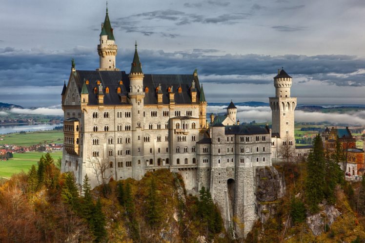 castle, Bavaria, Germany HD Wallpaper Desktop Background