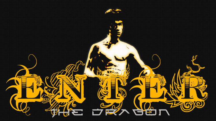 enter, The, Dragon, Bruce, Lee, Martial, Arts, Movie, Poster, Logo HD Wallpaper Desktop Background