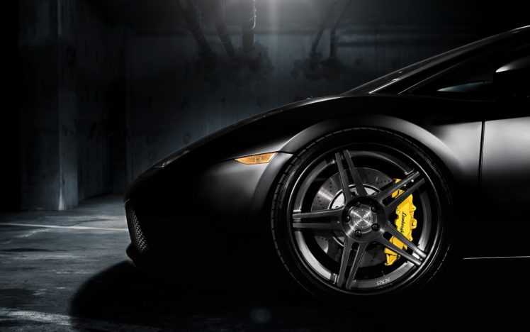 black, Lamborghini, Gallardo, Adv05 HD Wallpaper Desktop Background