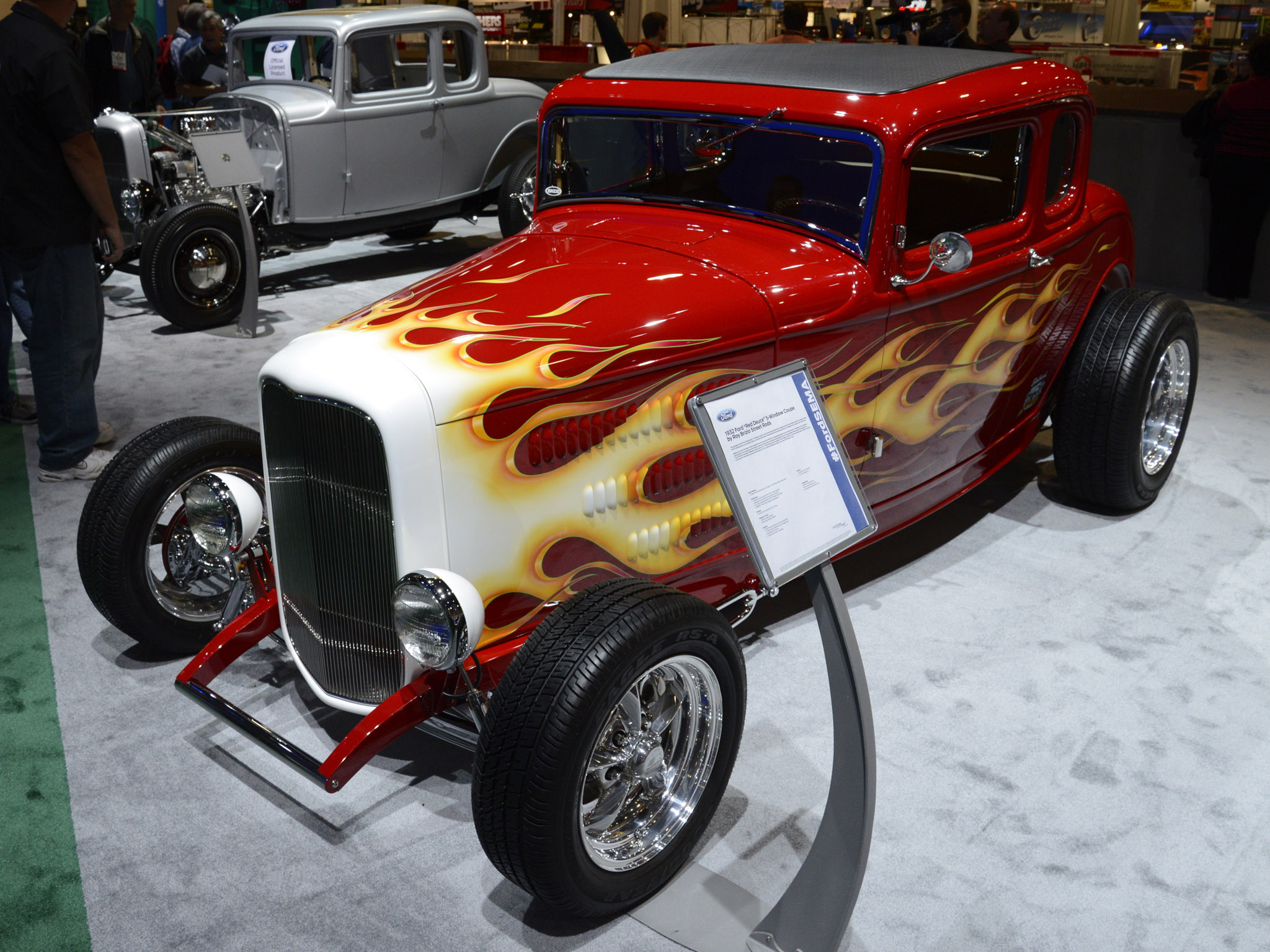 1932, Ford, Red, Deuce, 5 window, Coupe, Retro, Hot, Rod, Rods Wallpaper