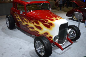 1932, Ford, Red, Deuce, 5 window, Coupe, Retro, Hot, Rod, Rods