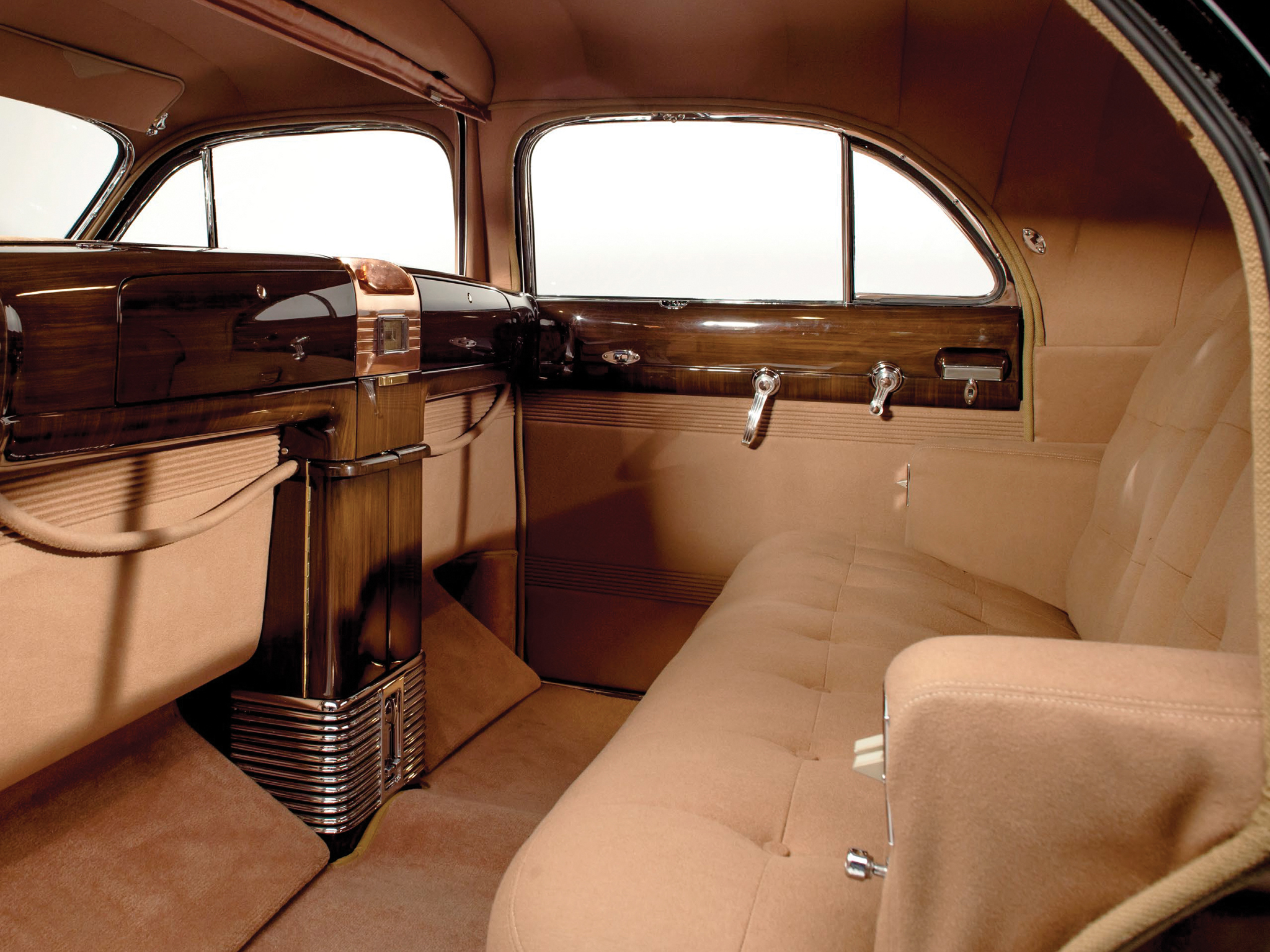 1941, Cadillac, Custom, Limousine, Duchess, Retro, Luxury, Interior Wallpaper