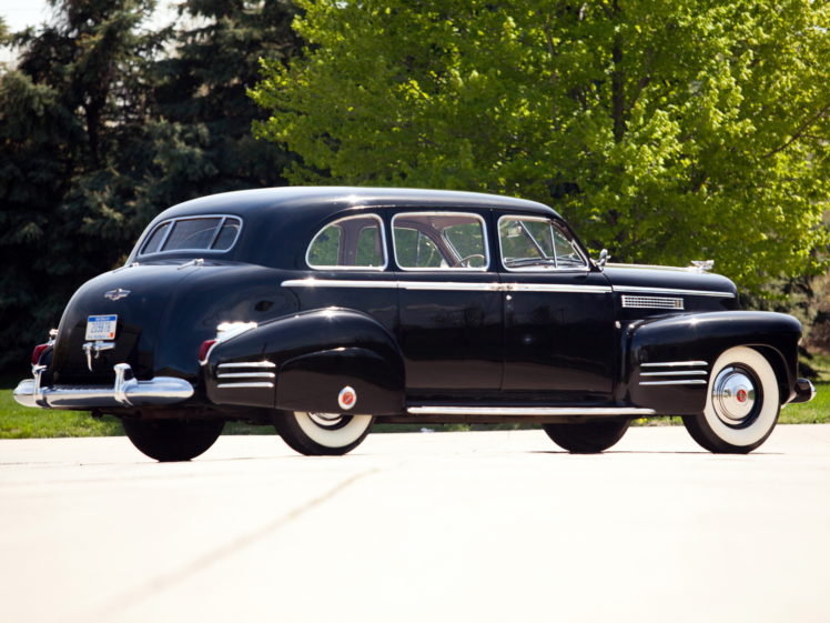 1941, Cadillac, Fleetwood, Seventy five, Touring, Sedan,  41 7519 , Retro, Luxury HD Wallpaper Desktop Background