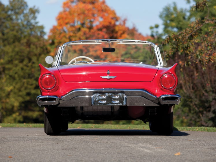 1957, Ford, Thunderbird, Special, Supercharged, 312, 300hp,  40a , Retro, Muscle, Supercar HD Wallpaper Desktop Background