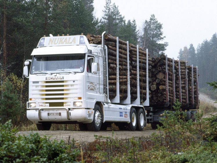 1988, Scania, R143h, 6×4, Timber, Truck, Semi, Tractor HD Wallpaper Desktop Background