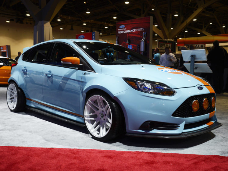 2013, Ford, Focus, St, Gulf, Racing, Race, Tuning, S t HD Wallpaper Desktop Background