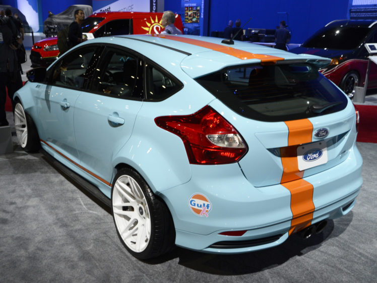 2013, Ford, Focus, St, Gulf, Racing, Race, Tuning, S t HD Wallpaper Desktop Background