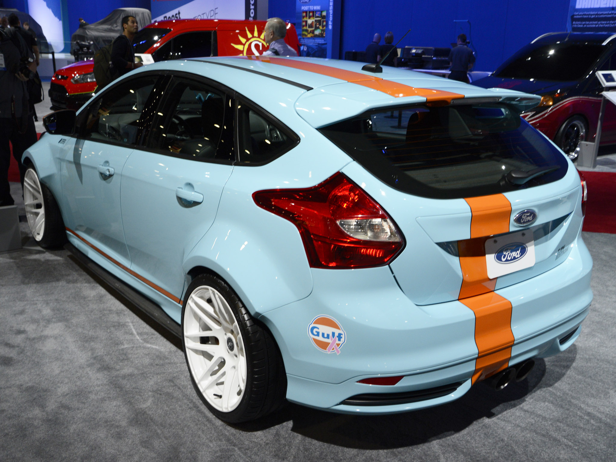 2013, Ford, Focus, St, Gulf, Racing, Race, Tuning, S t Wallpaper