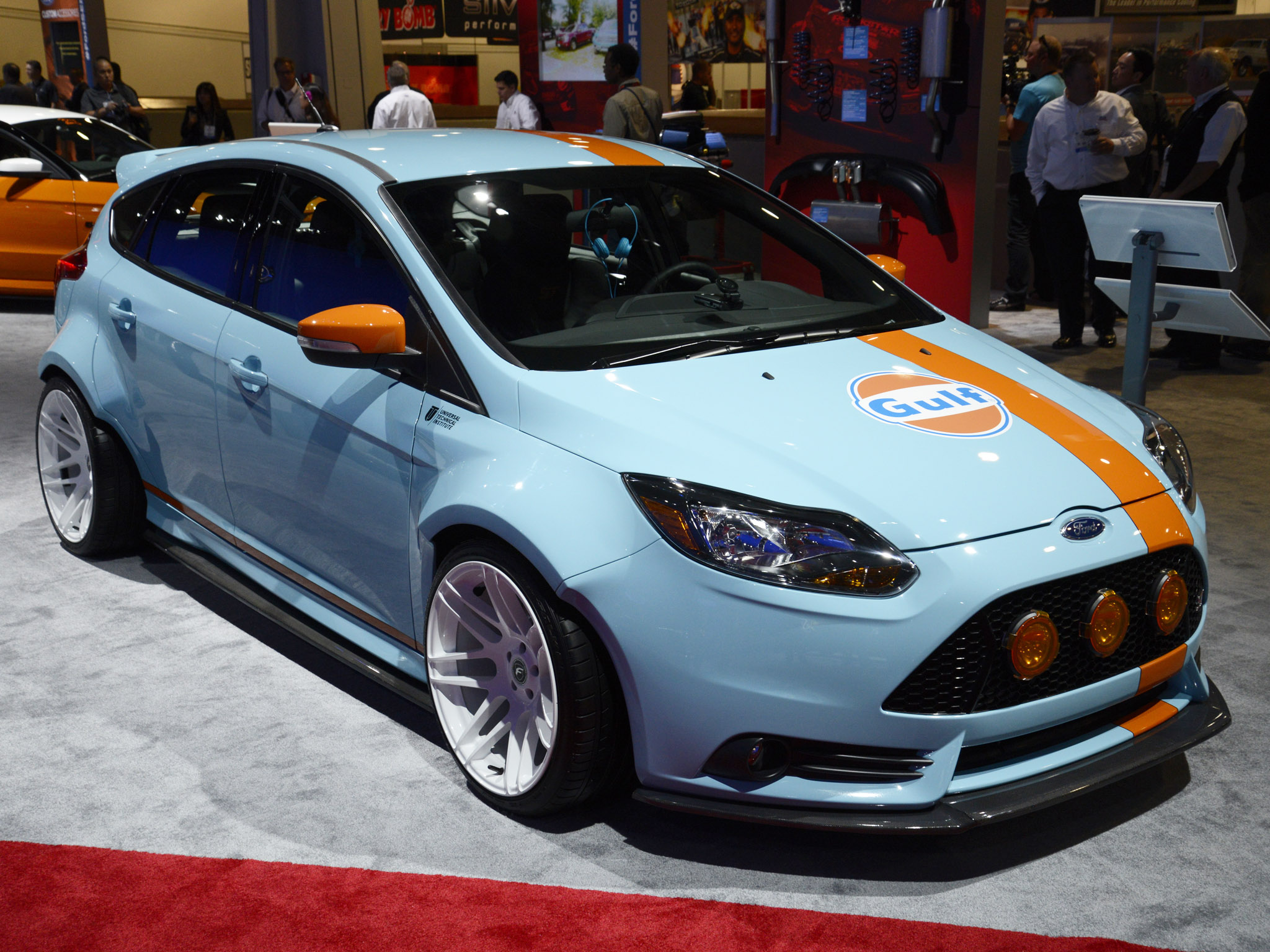 2013, Ford, Focus, St, Gulf, Racing, Race, Tuning, S t Wallpaper