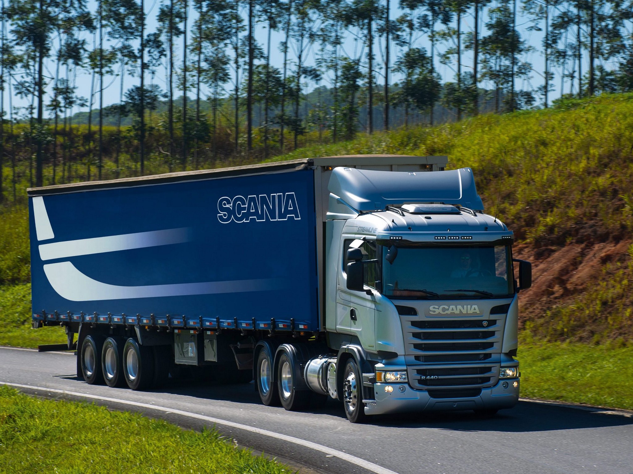 2014, Scania, R440, 6x4, Streamline, Semi, Tractor Wallpaper