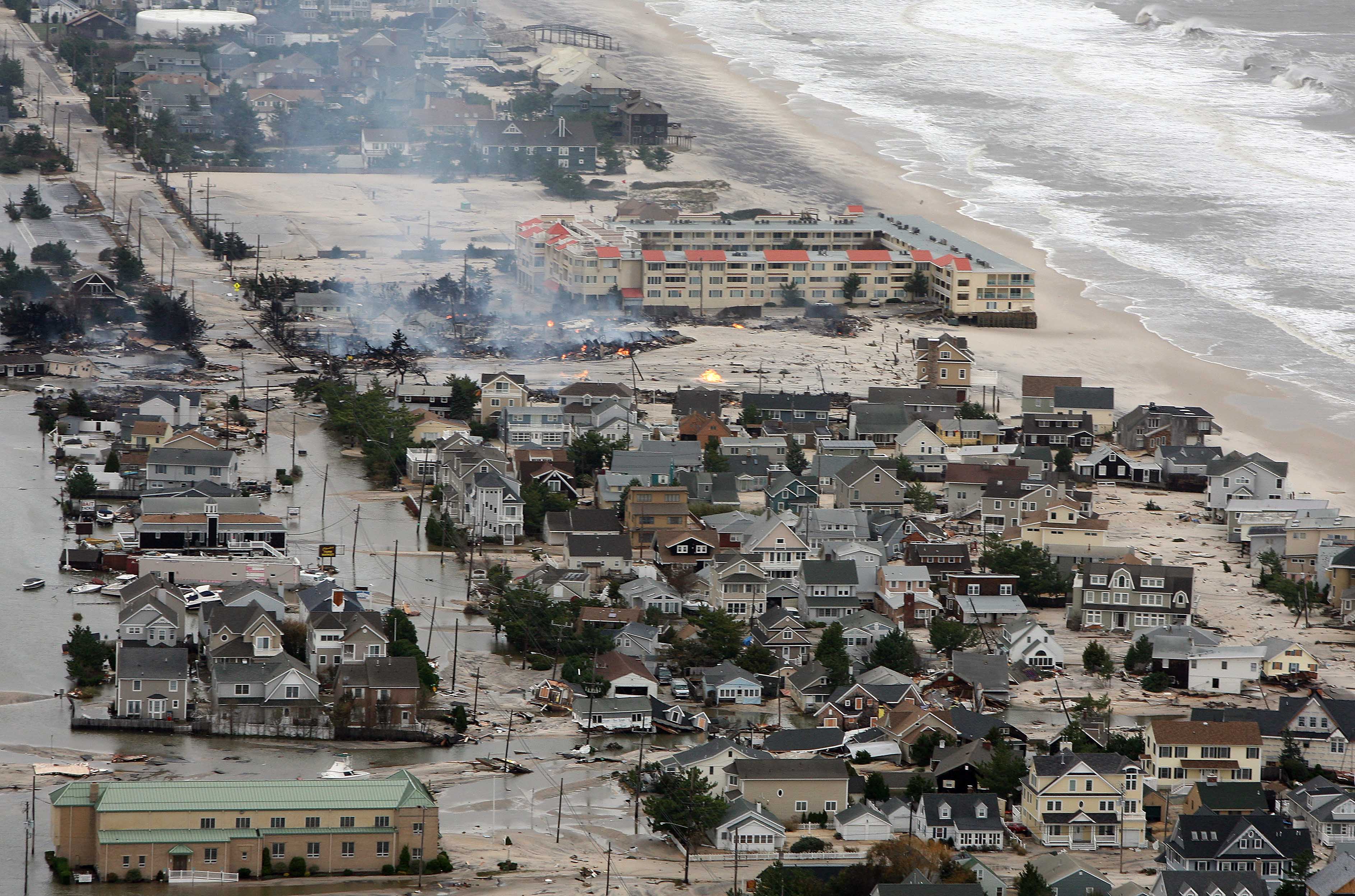 hurricane, Sandy, Storm, Disaster, Weather, Destruction, House, Building, Ocean, City Wallpaper