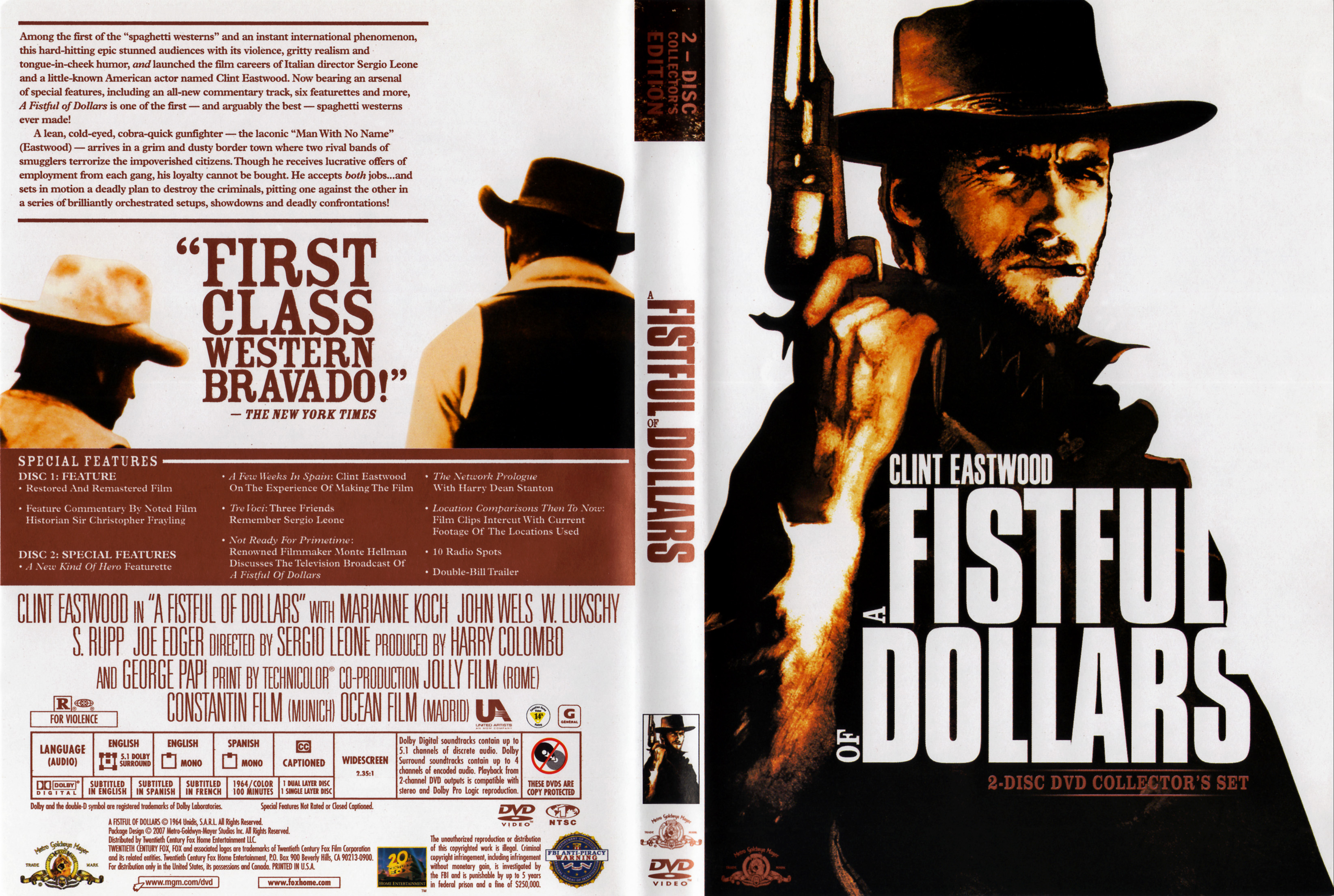 a, Fistful, Of, Dollars, Western, Clint, Eastwood, Poster Wallpapers HD /  Desktop and Mobile Backgrounds