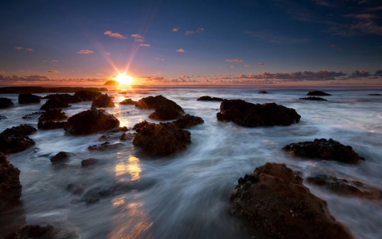 ocean, Landscapes, Nature, Coast, Rocks, New, Zealand HD Wallpaper Desktop Background