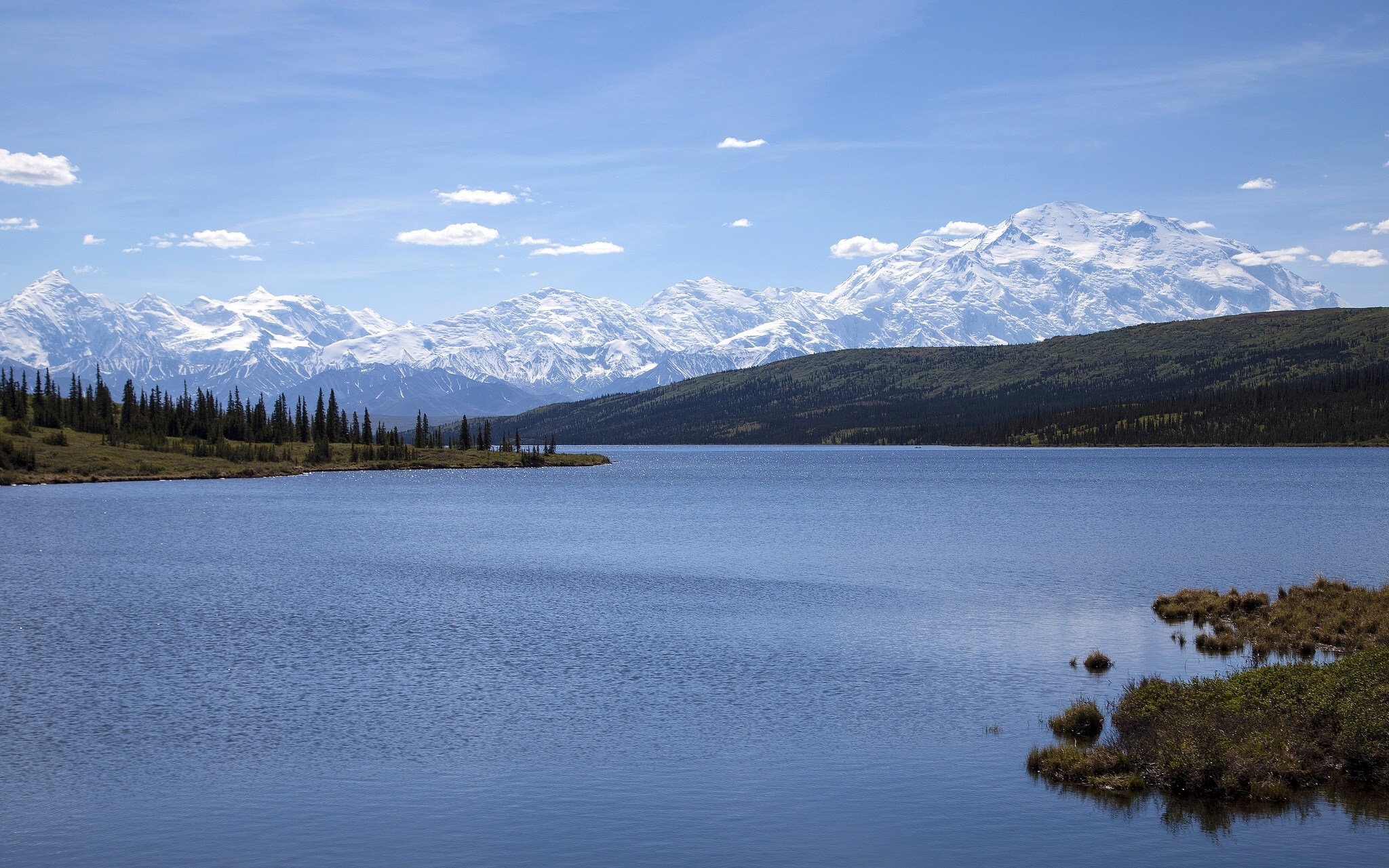 alaska, Range, Wonder, Lake, Mountains, Water, Surface Wallpaper