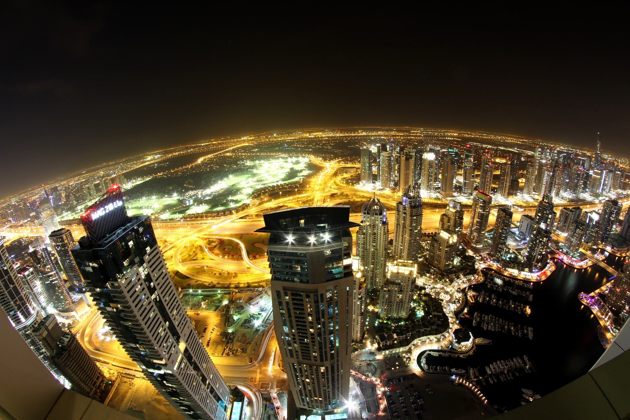 united, Arab, Emirates, Houses, Skyscrapers, Dubai, Night, From, Above, Cities Wallpaper