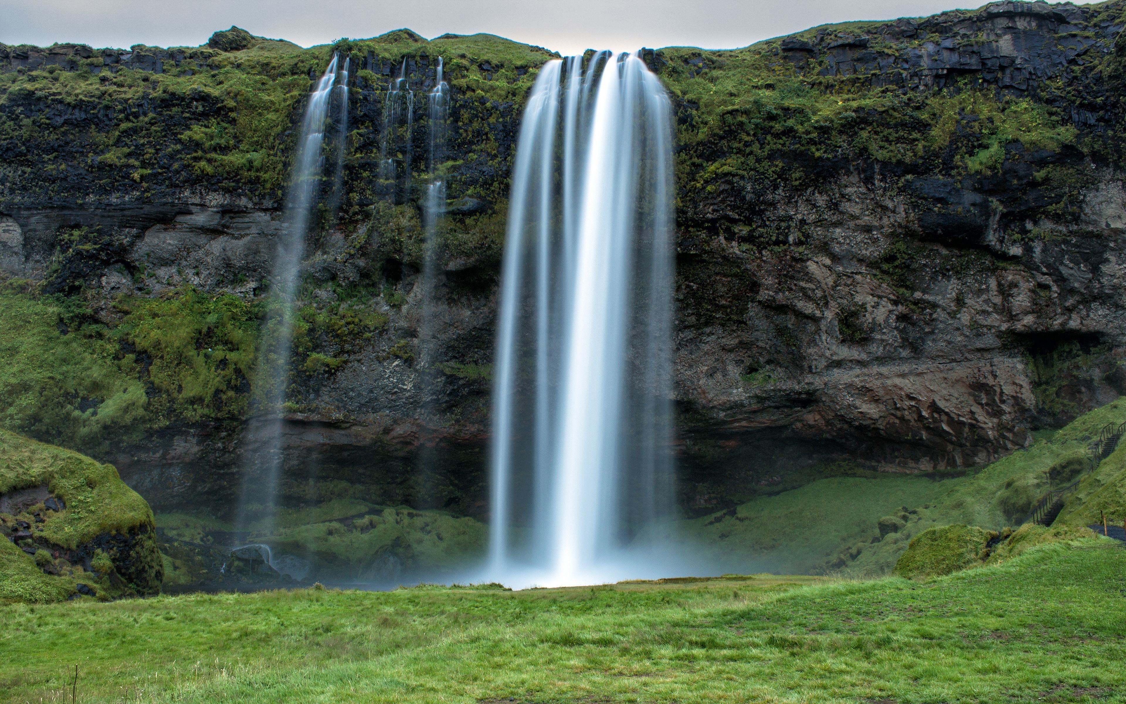 seljalandsfoss, Iceland, Stream, Rock, Waterfall Wallpaper