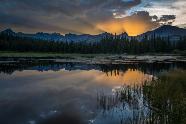 scenery, Mountains, Lake, Colorado, Red, Rock, Nature HD Wallpaper Desktop Background