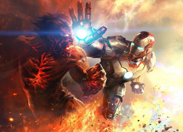 fire, Battle, Iron, Man, 3, Metal, Art HD Wallpaper Desktop Background