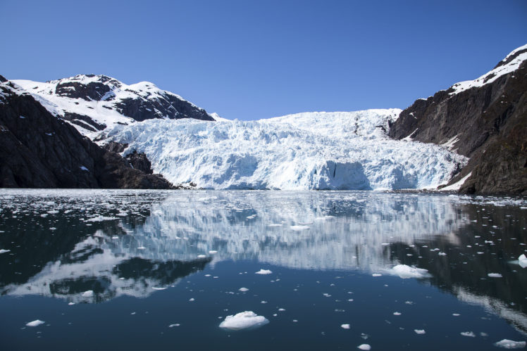 glacier, Lagoon, Bay, Mountains, Reflection HD Wallpaper Desktop Background