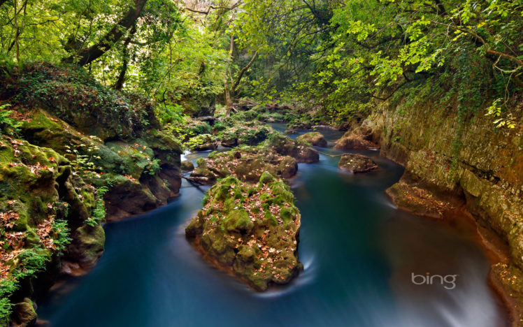 greece, River, Forest, Rocks HD Wallpaper Desktop Background