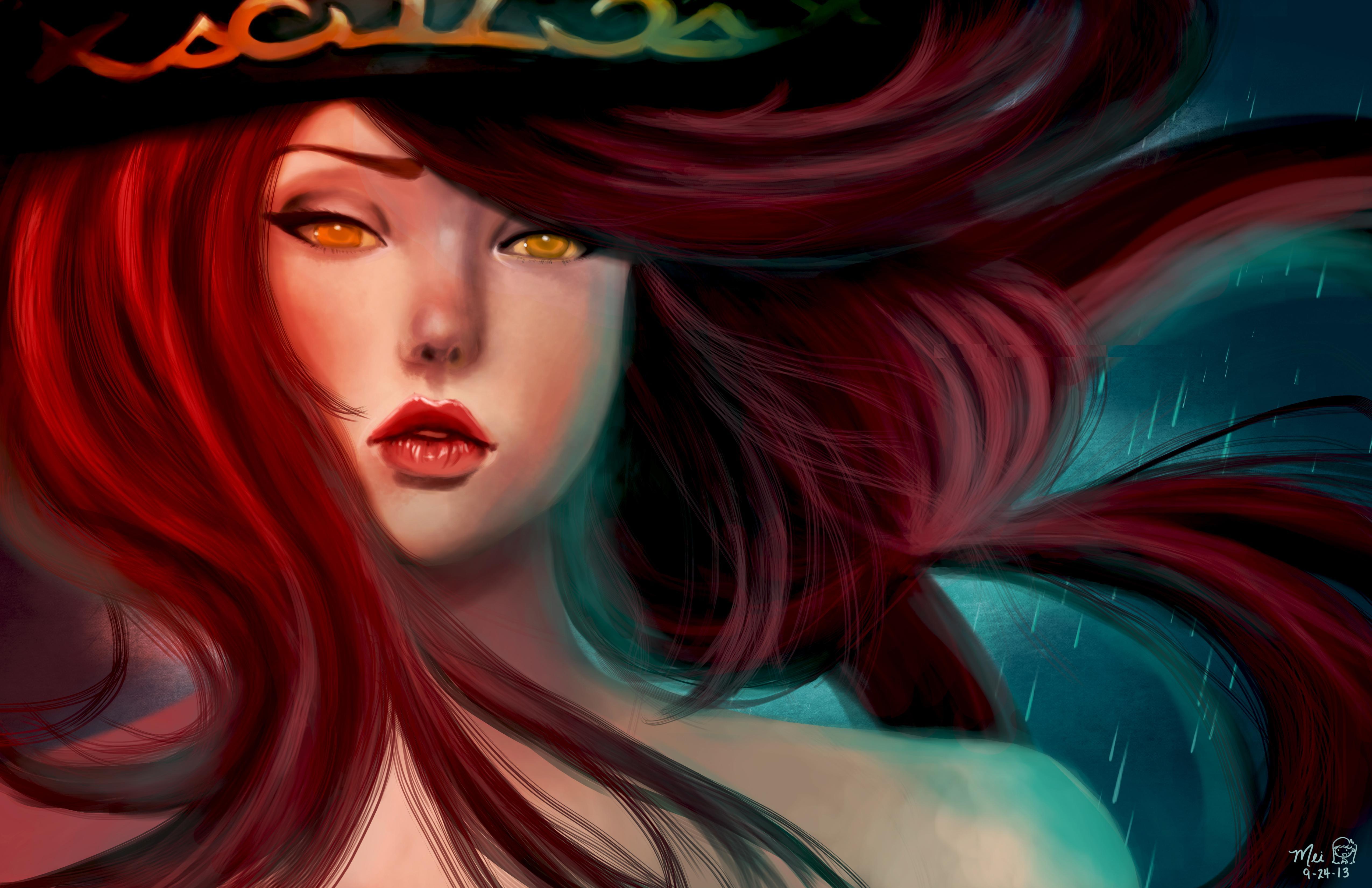 league, Of, Legends, Pirates, Miss, Fortune, Redhead, Girl, Face, Games, Girls, Fantasy Wallpaper