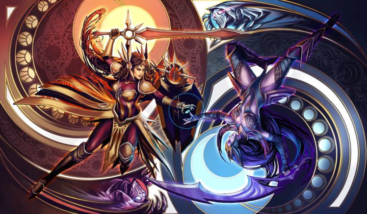 league, Of, Legends, Diana, Fantasy HD Wallpaper Desktop Background