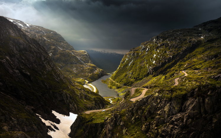 mountain, Road, Sky, Landscape HD Wallpaper Desktop Background
