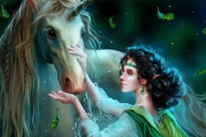 unicorn, Horse, Magical, Animal, Elf