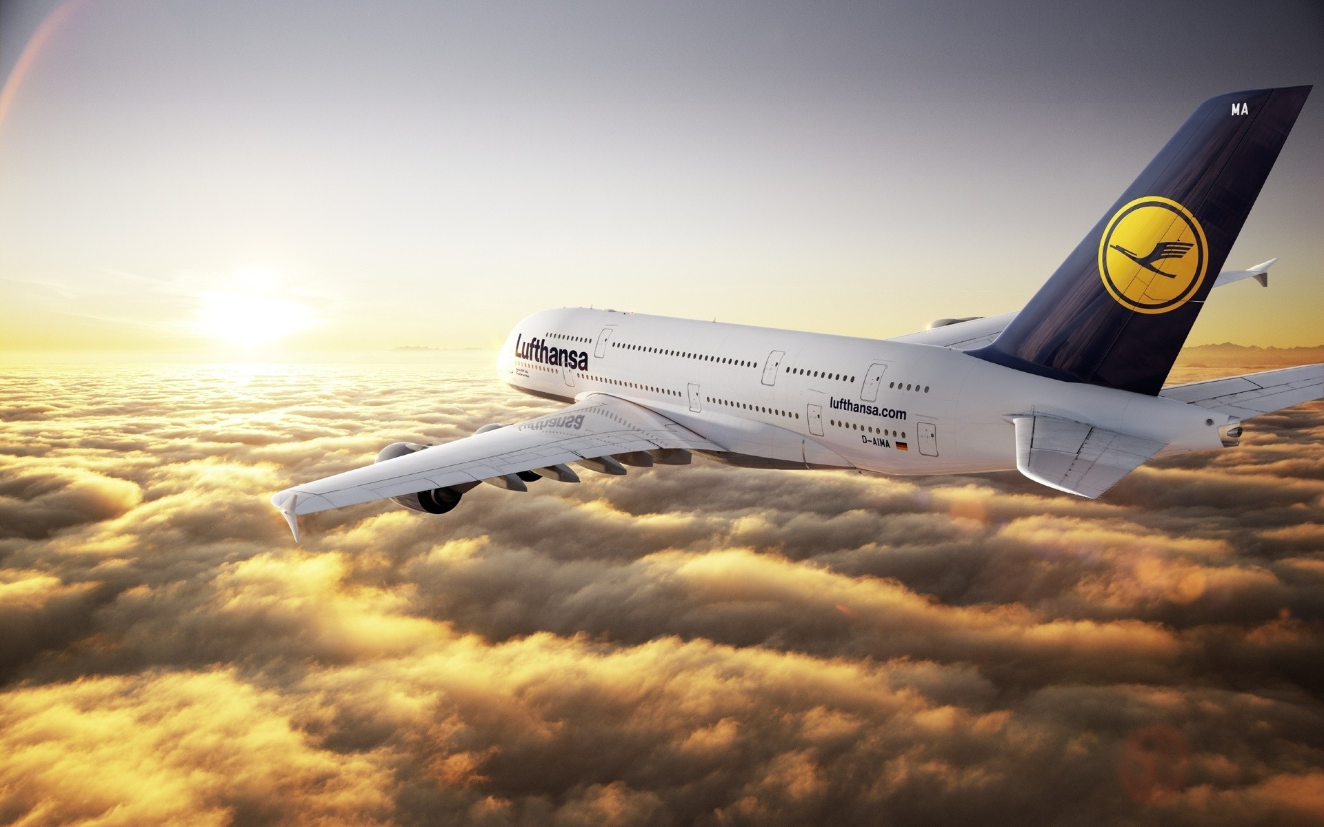 800, Lufthansa Wallpaper