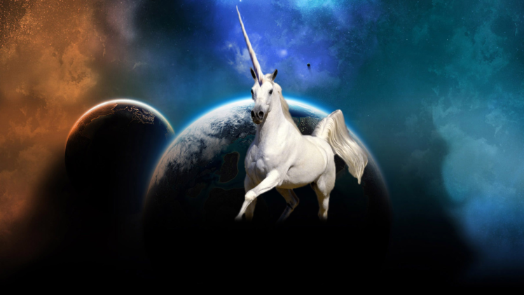 unicorn, Horse, Magical, Animal, Planet, Space, Psychedelic HD Wallpaper Desktop Background
