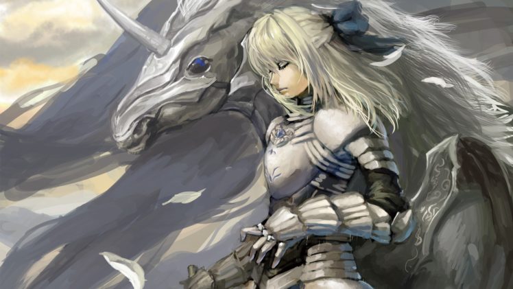 unicorn, Horse, Magical, Animal, Warrior, Armor, Girl, Elf HD Wallpaper Desktop Background