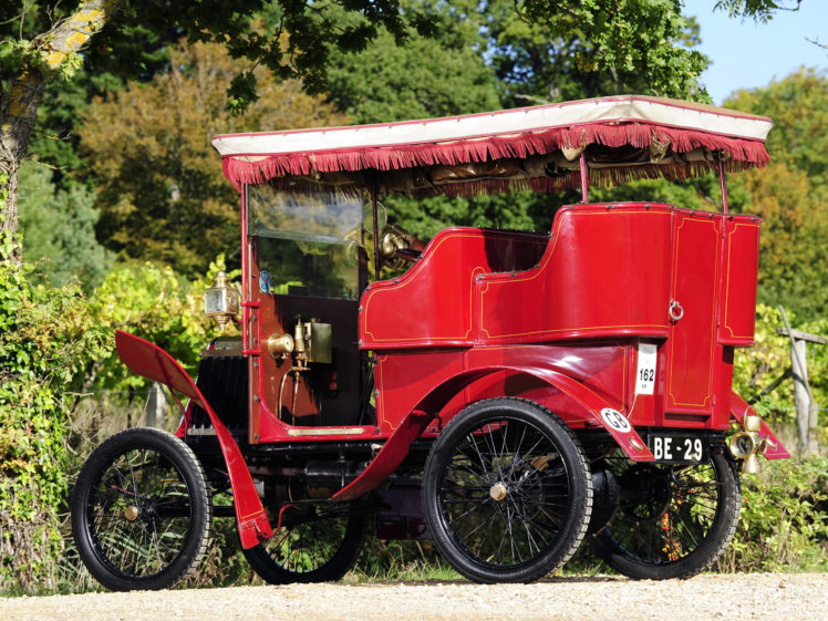 1901, Renault, Type d, Rear entrance, Tonneau, Retro HD Wallpaper Desktop Background