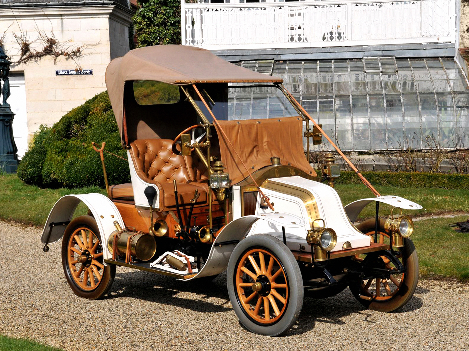 1908, Renault, Type ax, Phaeton, Retro, Hf Wallpaper