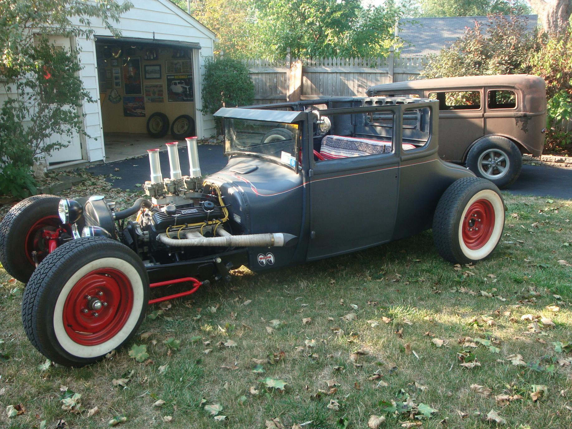 1927, Ford, Model t, Coupe, Ratrod, Hot, Rod, Rods, Retro, Engine ...