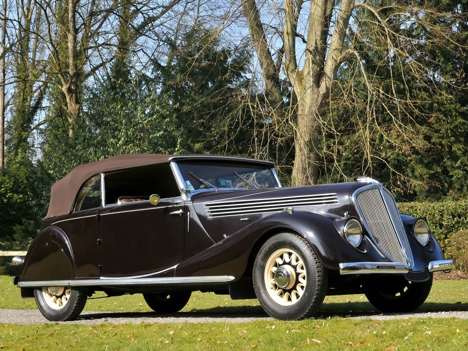 1935, Renault, Nervastella, Grand, Sport, Cabriolet,  abm3 , Retro Wallpaper