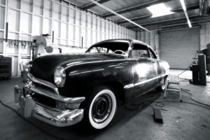 1950, Ford, Shoebox, Coupe, Hot, Rod, Rods, Lowrider, Custom, Retro