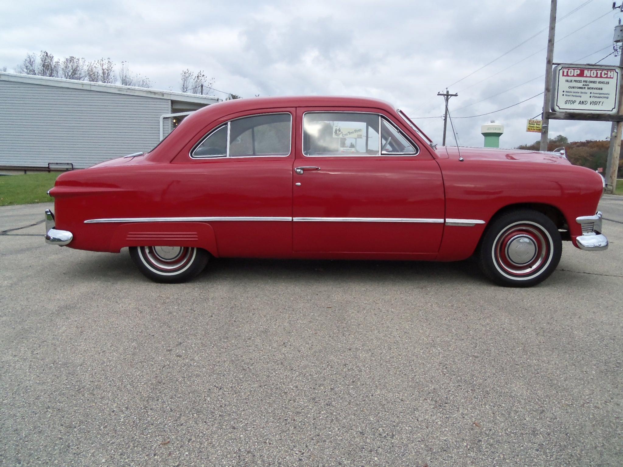 1950, Ford, Tudor, Sedan, Retro Wallpaper
