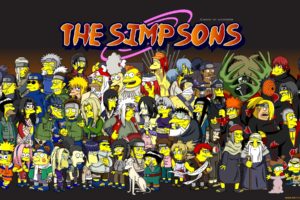 cartoons, Homer, Simpson, Heroes, Naruto, Shippuden, Akatsuki, Son, Goku, Villains, The, Simpsons, Bart, Simpson, Series, Lisa, Simpson, Mr