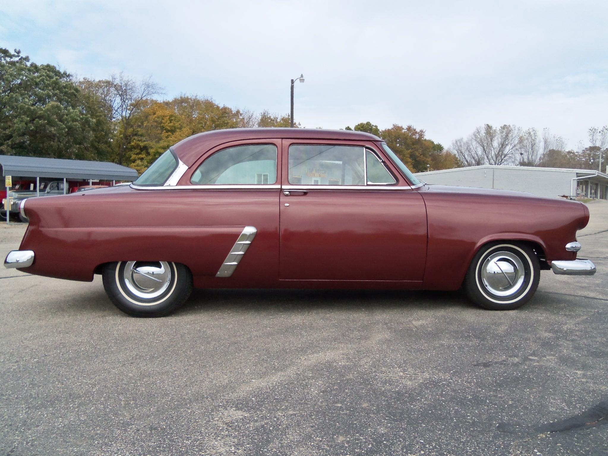 1953, Ford, Mainline, Tudor, Sedan, Hot, Rod, Rods, Retro Wallpaper