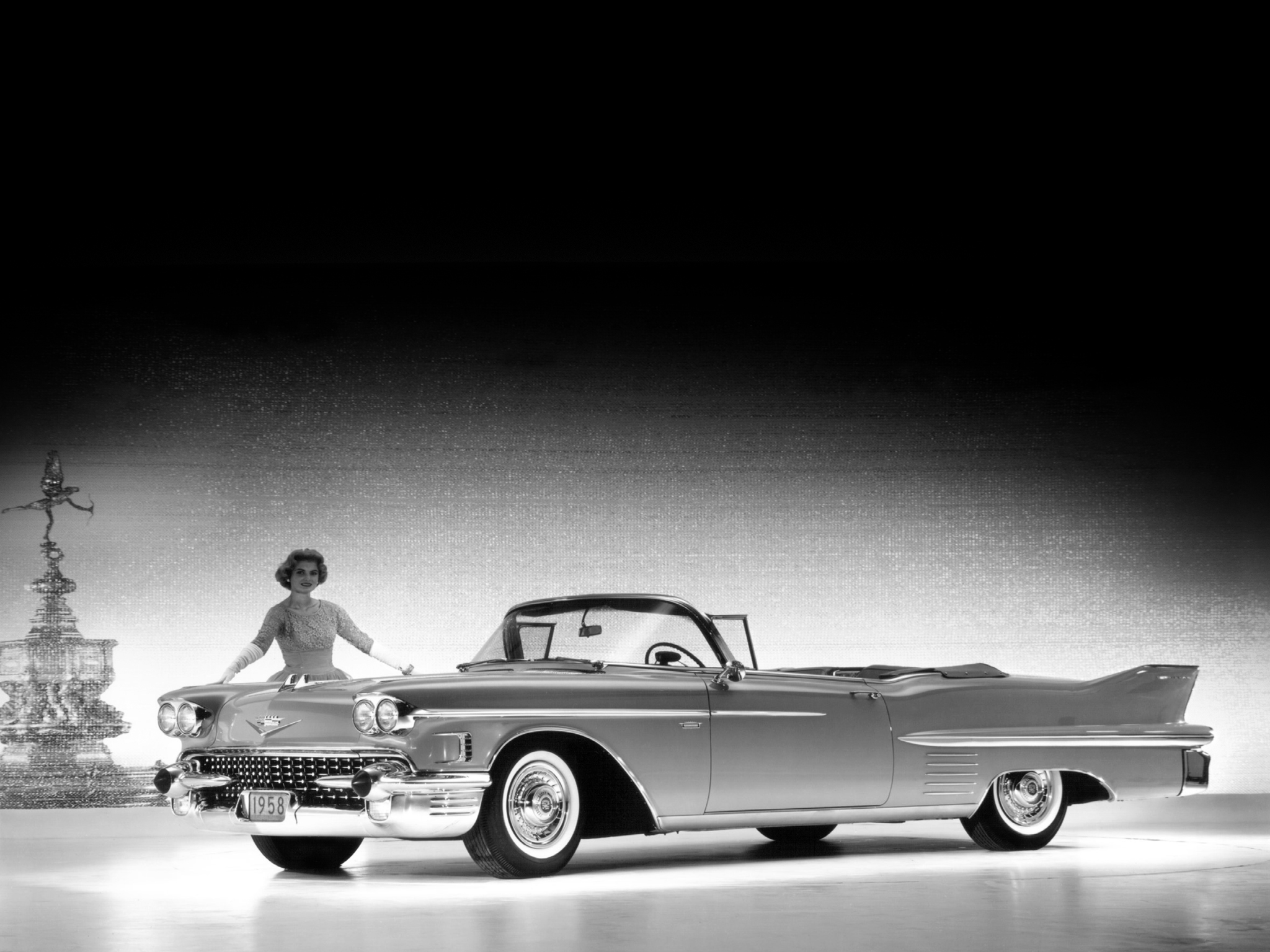 1958, Cadillac, Sixty two, Convertible,  6267x , Luxury, Retro Wallpaper